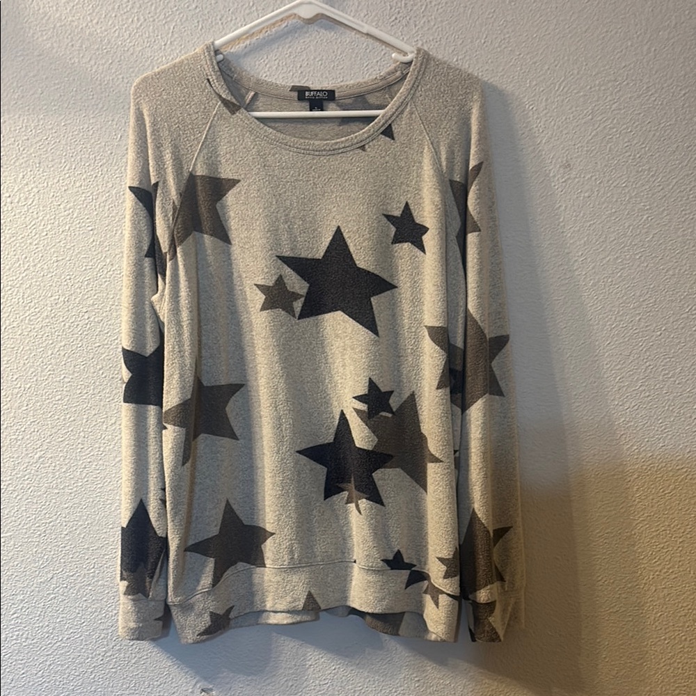 Buffalo David Bitton Gray Star Sweater